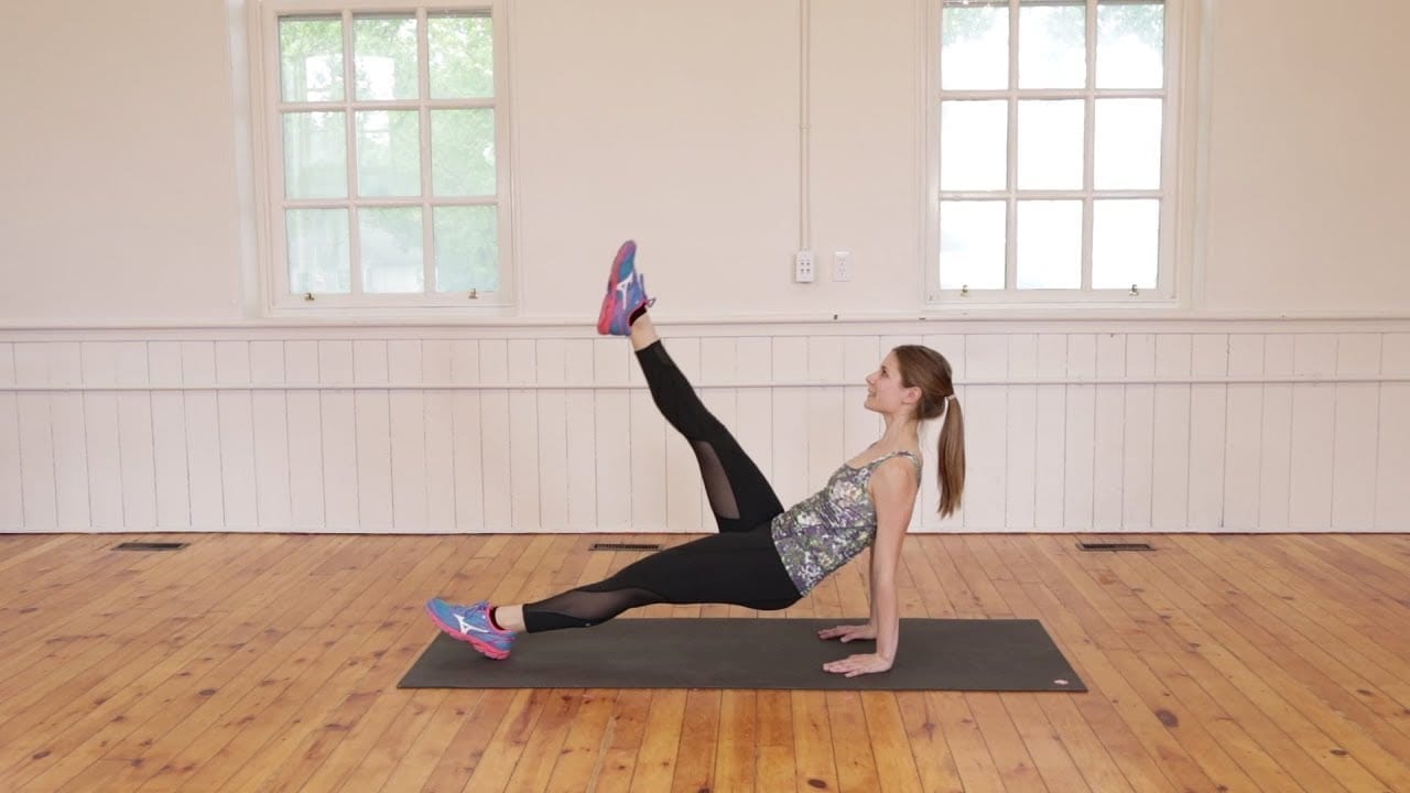 Reverse Plank Leg Lift Exercise