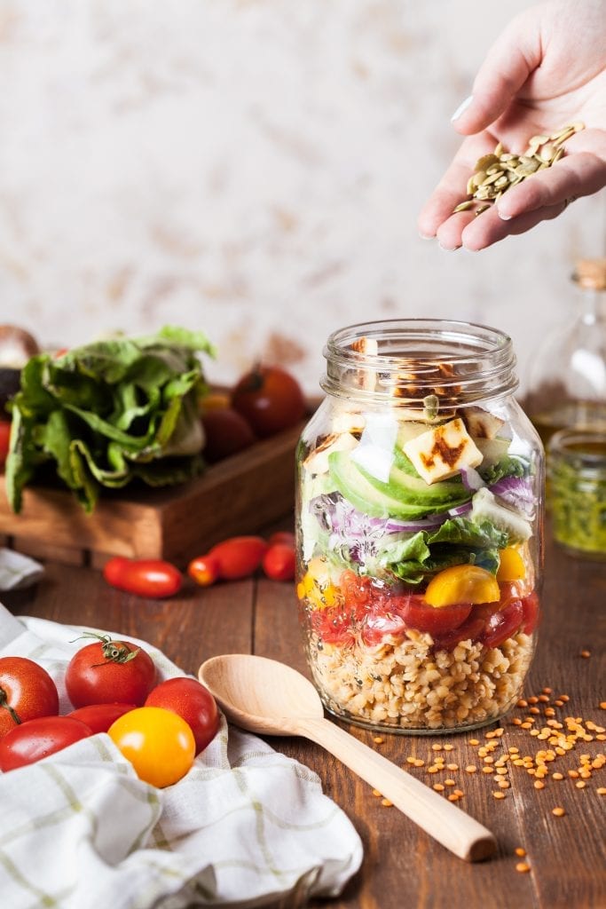Meal Prep Mason Jar Salads